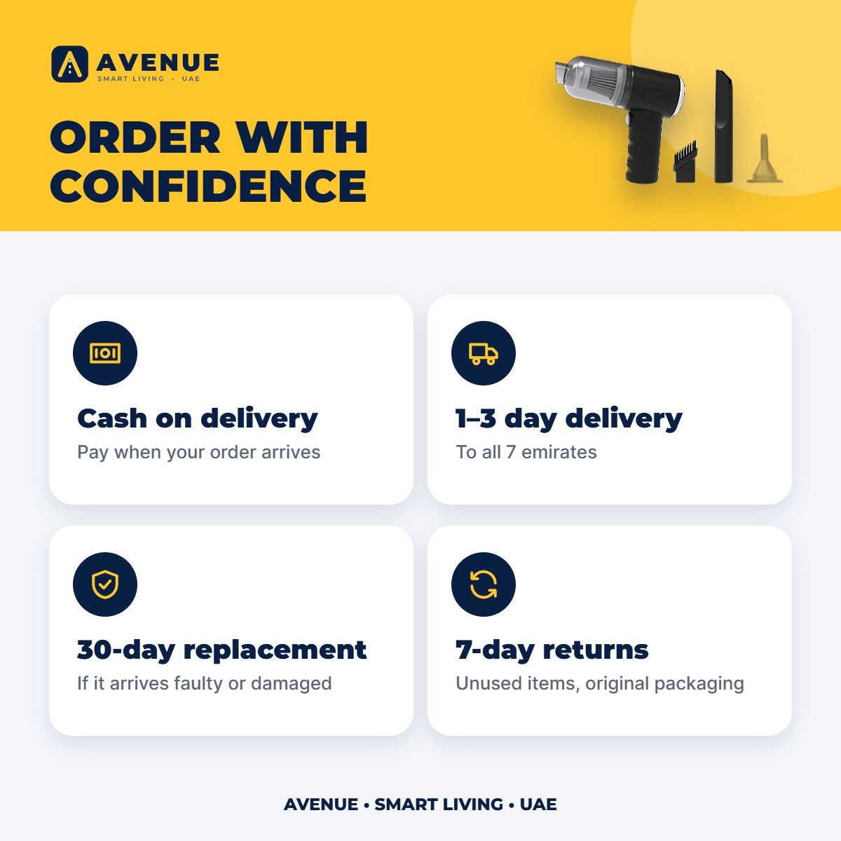Avenue 2-in-1 Car Vacuum & Blower
