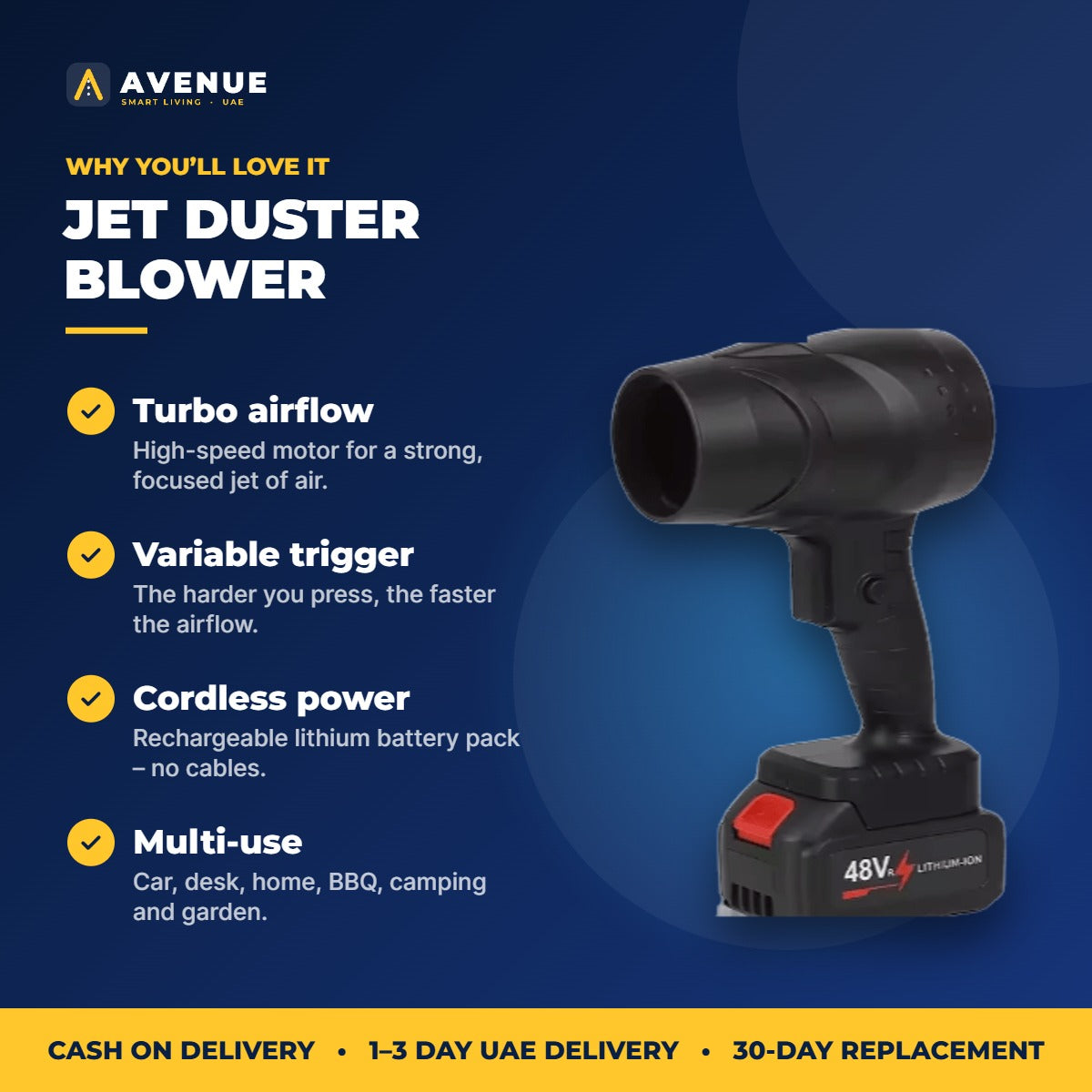 Avenue Cordless Jet Duster Blower