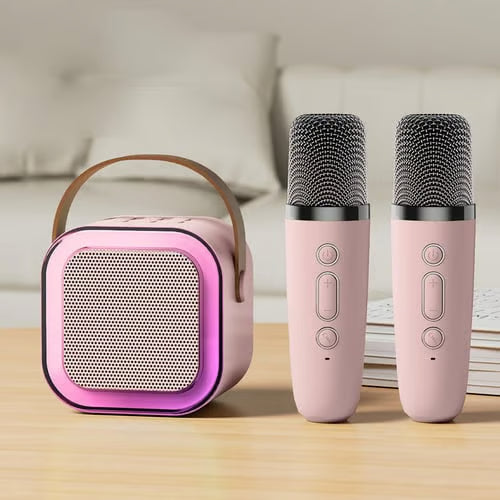 Portable Karaoke Machine (with 2 wireless microphones)