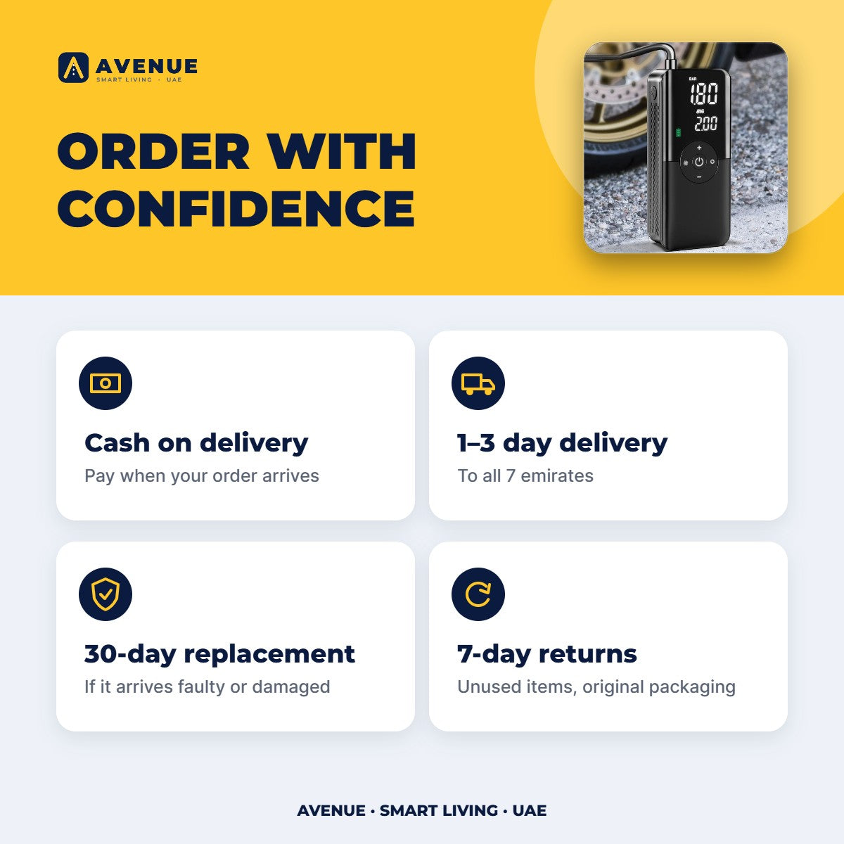 Avenue Wireless Smart Tyre Inflator